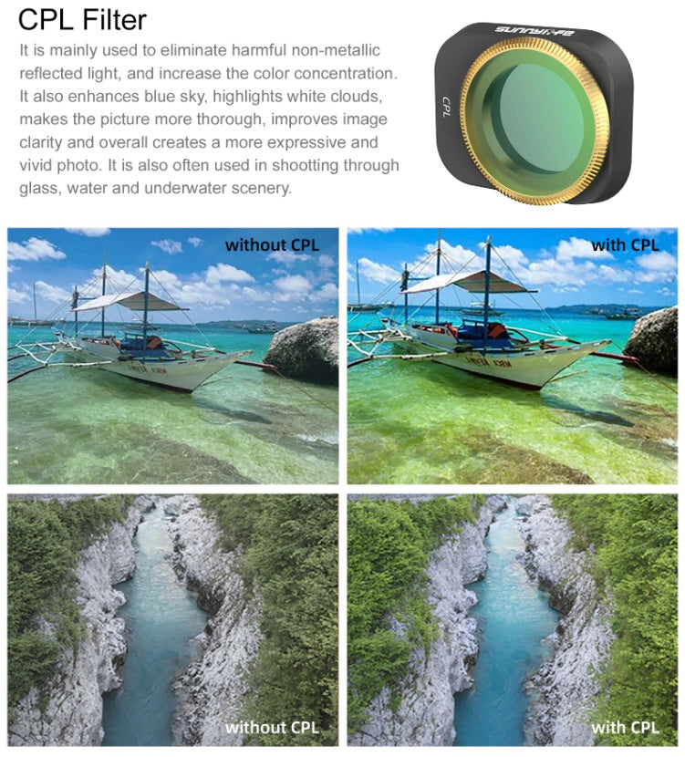 Drone Filter For DJI Mini 3 Pro Camera Lens Filters Kit MCUV CPL ND 4/8/16/32 Mini 3 Optical Glass Lens Drone Accessories