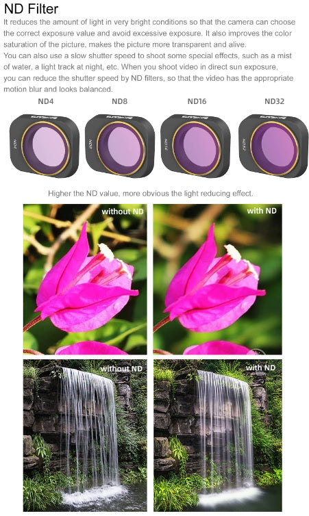 Drone Filter For DJI Mini 3 Pro Camera Lens Filters Kit MCUV CPL ND 4/8/16/32 Mini 3 Optical Glass Lens Drone Accessories