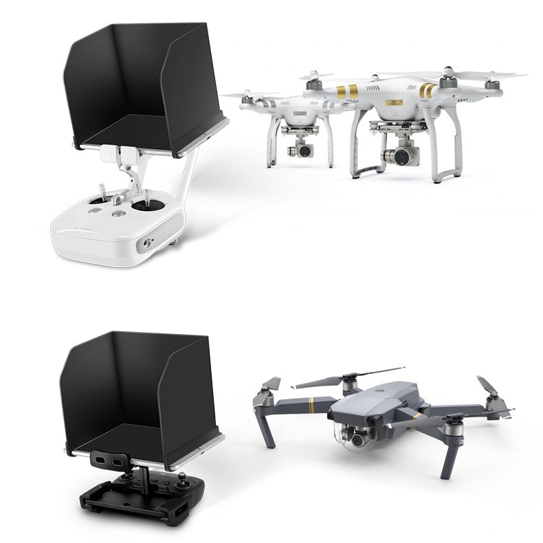 DJI Drone Remote Control FPV Monitor Sunshade Hood Smartphone Tablet Sun Shade for Mavic 2 Zoom Phantom 4 / Parrot ANAFI RC
