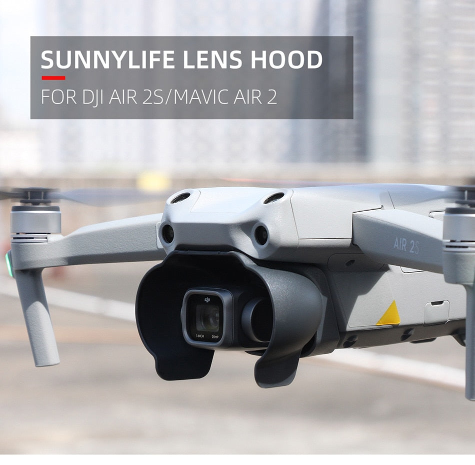 Sunnylife Lens Hood for DJI Air 2S/Mavic Air 2 Shape Lens Sun Shade Glare Shield Lens Camera Protector Gimbal Protector