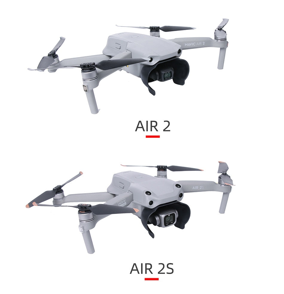 Sunnylife Lens Hood for DJI Air 2S/Mavic Air 2 Shape Lens Sun Shade Glare Shield Lens Camera Protector Gimbal Protector