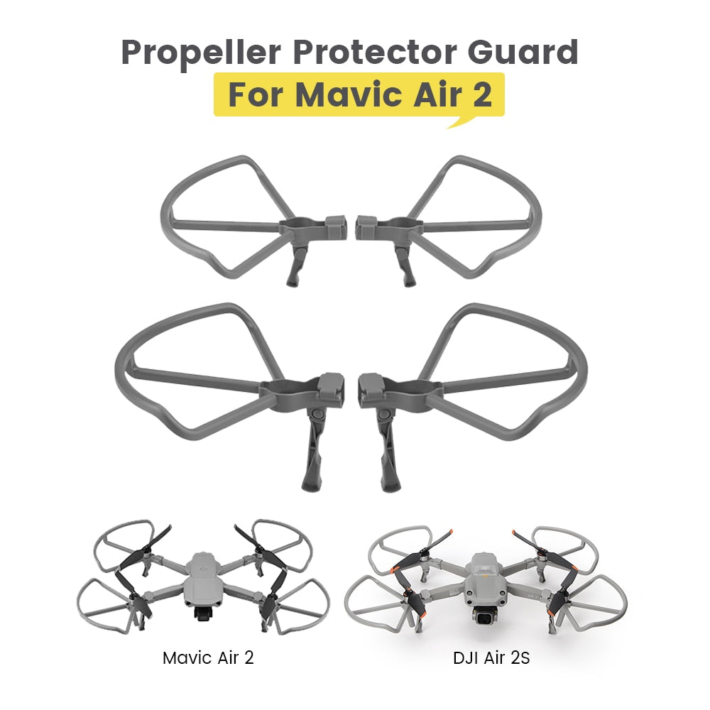 1Set Mavic Air 2 Propeller Guard With Heightening Landing Gear for DJI Air 2S Drone Blade Protector Protective Cover Accessorie