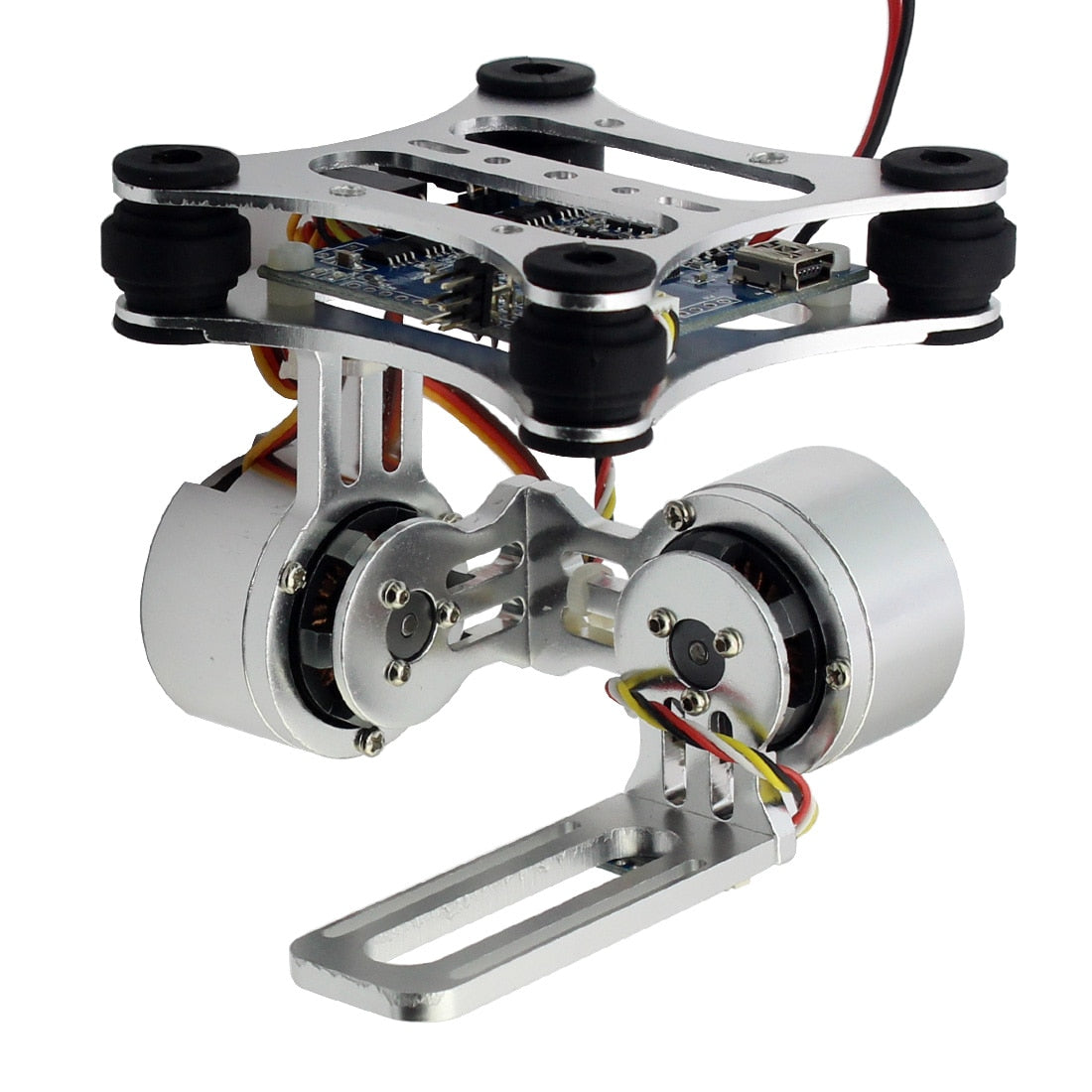 Aluminum 2-Axis Brushless Gimbal Camera Mount Controller Plug for Gopro 3 3+ Cameras DJI Phantom Trex 500 / 550 Drone No Manual