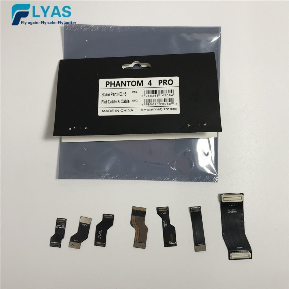 Genuine Spare Part 16 Flat Cable & Cable Flex for DJI Phantom Pro 4 Drone Body Wire Repair Parts In Stock